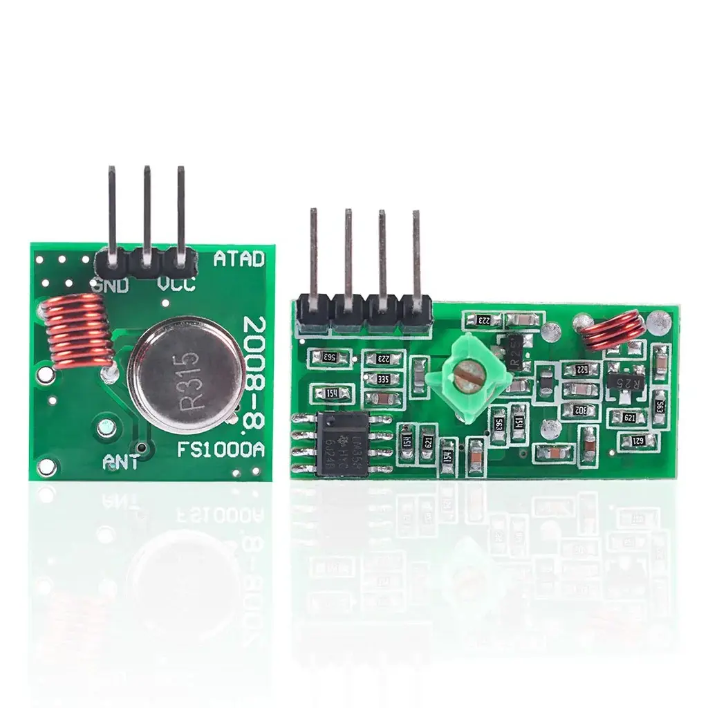 Wireless Transmitter and Receiver Modules 433Mhz RF Kit | TechMaze ...